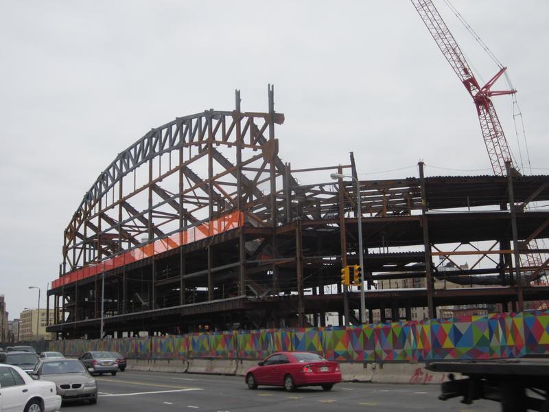 Cranes Loom over the Barclays Center